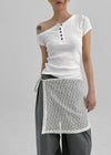 Romkung Net Layered Wrap Skirt