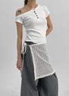Romkung Net Layered Wrap Skirt