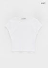 [B-BASIC] Cool Standard Round Crop Short Sleeve T-shirt (2SIZE)