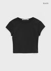 [B-BASIC] Cool Standard Round Crop Short Sleeve T-shirt (2SIZE)
