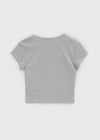 [B-BASIC] Cool Standard Round Crop Short Sleeve T-shirt (2SIZE)