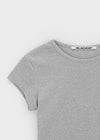 [B-BASIC] Cool Standard Round Crop Short Sleeve T-shirt (2SIZE)