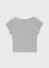 [B-BASIC] Cool Standard U-neck Crop Short Sleeve T-shirt (2SIZE)