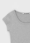 [B-BASIC] Cool Standard U-neck Crop Short Sleeve T-shirt (2SIZE)