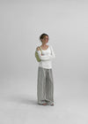 [MADE] Polyp Linen Stripe Banding Pants