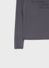 Pollem Lettering Off-Shoulder Long Sleeve