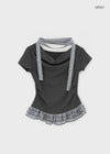 Tomsner Set – Off-Shoulder Tee & Muffler