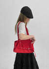 Rominut Leather Buckle Shoulder Bag