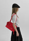 Rominut Leather Buckle Shoulder Bag