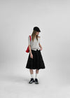 Rominut Leather Buckle Shoulder Bag