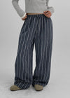 [MADE] Polyp Linen Stripe Banding Pants