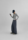 [MADE] Polyp Linen Stripe Banding Pants