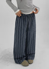 [MADE] Polyp Linen Stripe Banding Pants