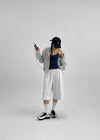 [MADE] Kisen Check Summer Crop Hooded Shirt