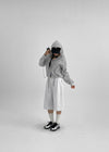 [MADE] Kisen Check Summer Crop Hooded Shirt