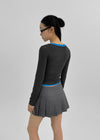 Snapfit Snap Colorblock Long Sleeve Tee