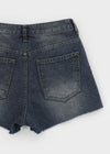 Lailin Cutting Denim Shorts