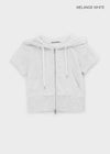 [B-BASIC] Airswet Slim Short Sleeve Hood Zipup