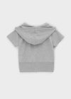 [B-BASIC] Airswet Slim Short Sleeve Hood Zipup