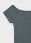 [B-BASIC] Standard Off-Shoulder Short Sleeve T-Shirt 2SIZE