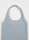 [B-BASIC] Summer Stripe Halter Sleeveless