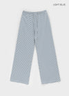 [B-BASIC] Summer Stripe Wide Banded Pants