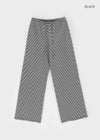 [B-BASIC] Summer Stripe Wide Banded Pants