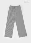[B-BASIC] Summer Stripe Wide Banded Pants