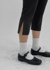 Muchiko Slit Banding Capri Pants