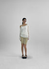 Dalki Off-Shoulder Loose Summer Knit (Belt Set)