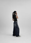 Elton Summer Washing Wide Denim Pants