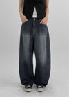 Elton Summer Washing Wide Denim Pants
