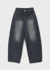 Elton Summer Washing Wide Denim Pants