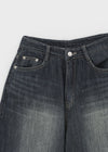 Elton Summer Washing Wide Denim Pants