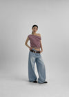 Ralba Stripe Draped Sleeveless