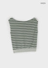 Ralba Stripe Draped Sleeveless