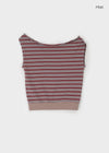 Ralba Stripe Draped Sleeveless