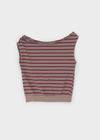 Ralba Stripe Draped Sleeveless