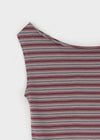 Ralba Stripe Draped Sleeveless