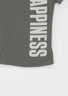 Dicomon Lettering Off Shoulder Short Sleeve Tee