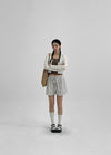 Tiang Knit Crop Linen Cardigan