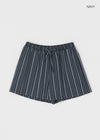 [MADE] Polyp Linen Stripe Banding Shorts