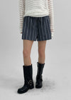 [MADE] Polyp Linen Stripe Banding Shorts