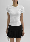 Denimo Dot Round Short Sleeve Tee