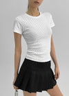 Denimo Dot Round Short Sleeve Tee