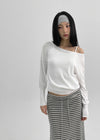 Marshan Asymmetric Off-Shoulder Summer Knit