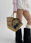 Shorong Summer Raffia Rattan Tote Bag (Banana Leaf)