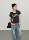 Roverin Slim Lettering T-Shirt