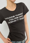Roverin Slim Lettering T-Shirt