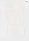 Tiang Knit Crop Linen Cardigan